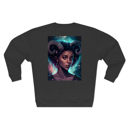 Unisex Premium Zodiac Crewneck Sweatshirt (Aries) Blaq Aesthetics