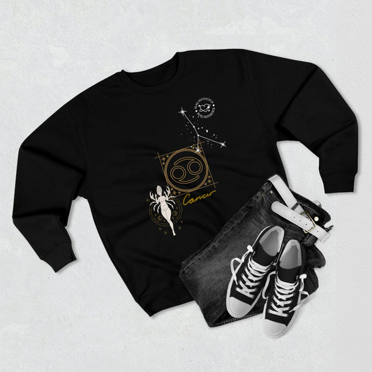 Unisex Premium Zodiac Crewneck Sweatshirt (Cancer) Blaq Aesthetics