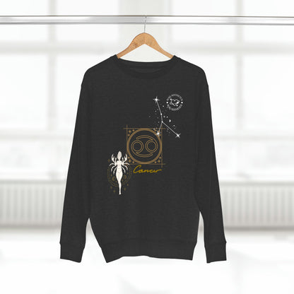 Unisex Premium Zodiac Crewneck Sweatshirt (Cancer) Blaq Aesthetics