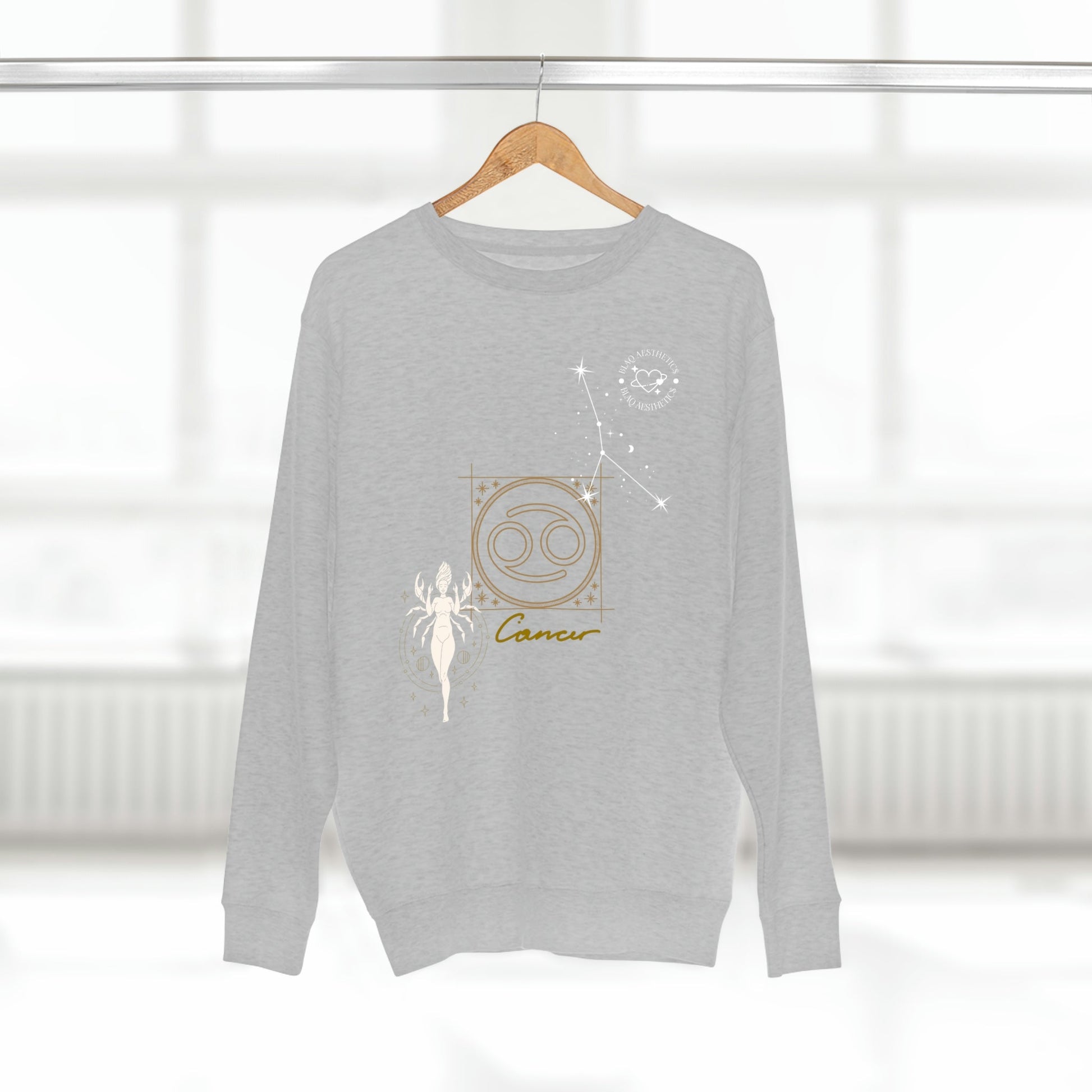 Unisex Premium Zodiac Crewneck Sweatshirt (Cancer) Blaq Aesthetics