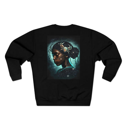 Unisex Premium Zodiac Crewneck Sweatshirt (Cancer) Blaq Aesthetics