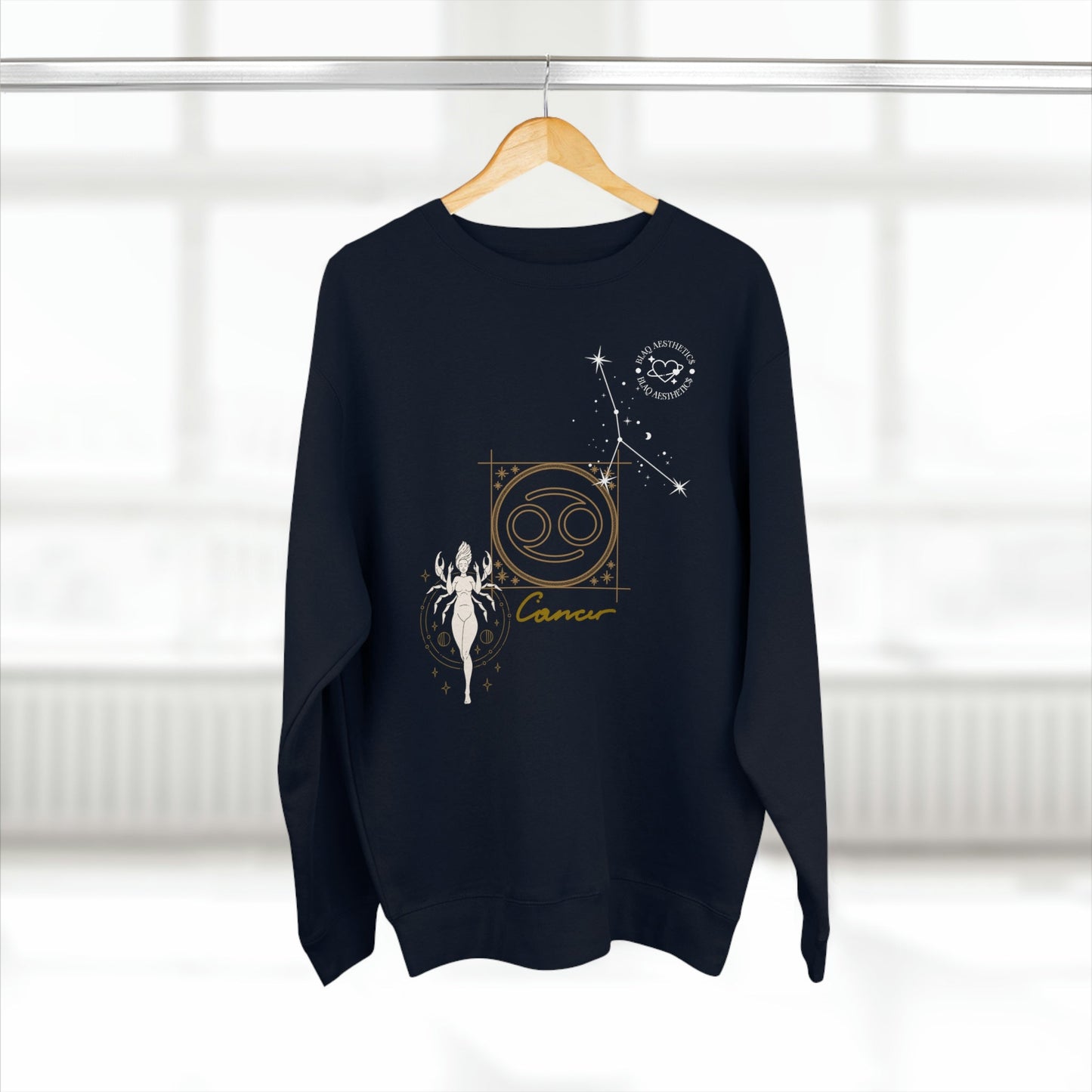 Unisex Premium Zodiac Crewneck Sweatshirt (Cancer) Blaq Aesthetics