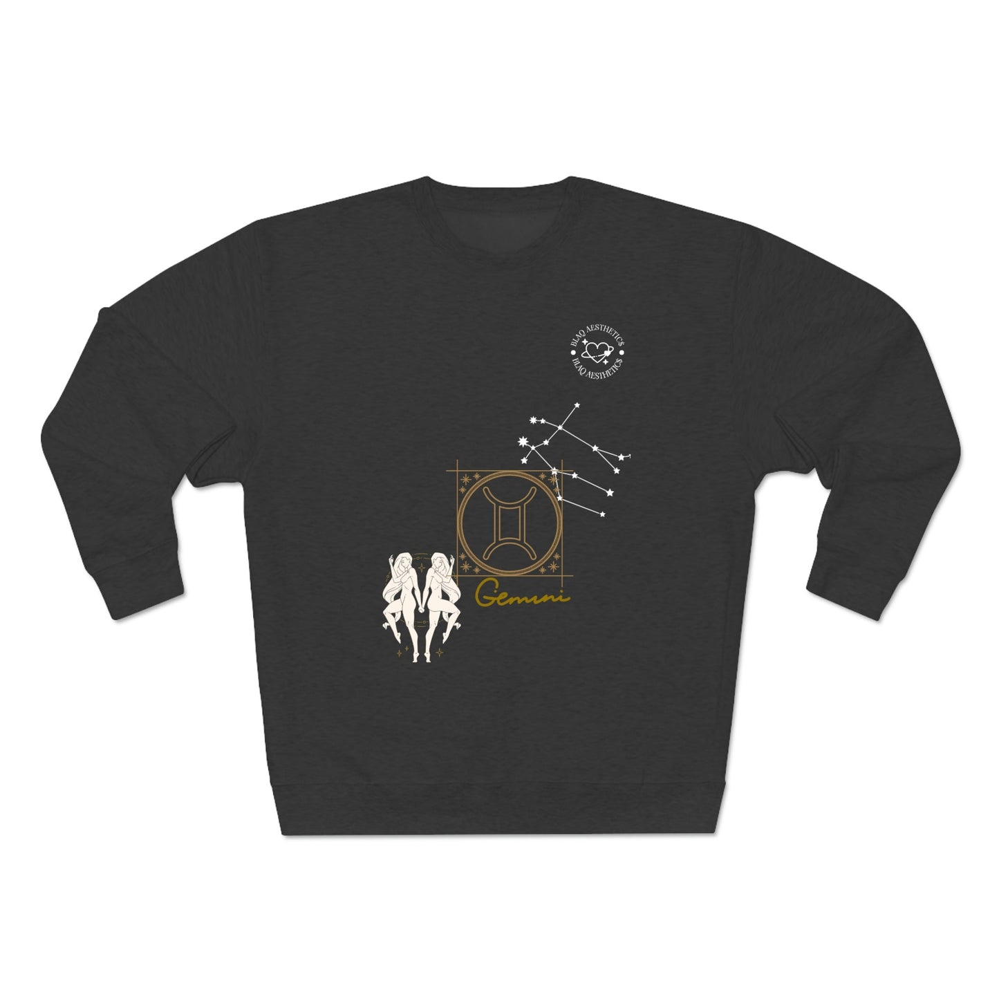 Unisex Premium Zodiac Crewneck Sweatshirt (Gemini) Blaq Aesthetics