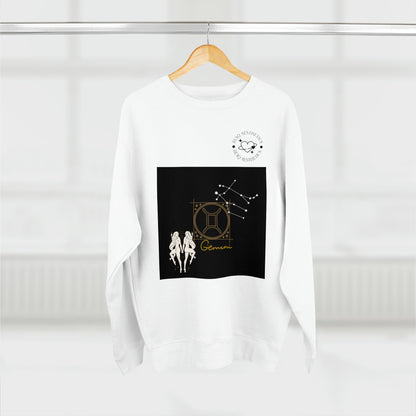 Unisex Premium Zodiac Crewneck Sweatshirt (Gemini) Blaq Aesthetics