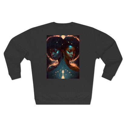 Unisex Premium Zodiac Crewneck Sweatshirt (Gemini) Blaq Aesthetics