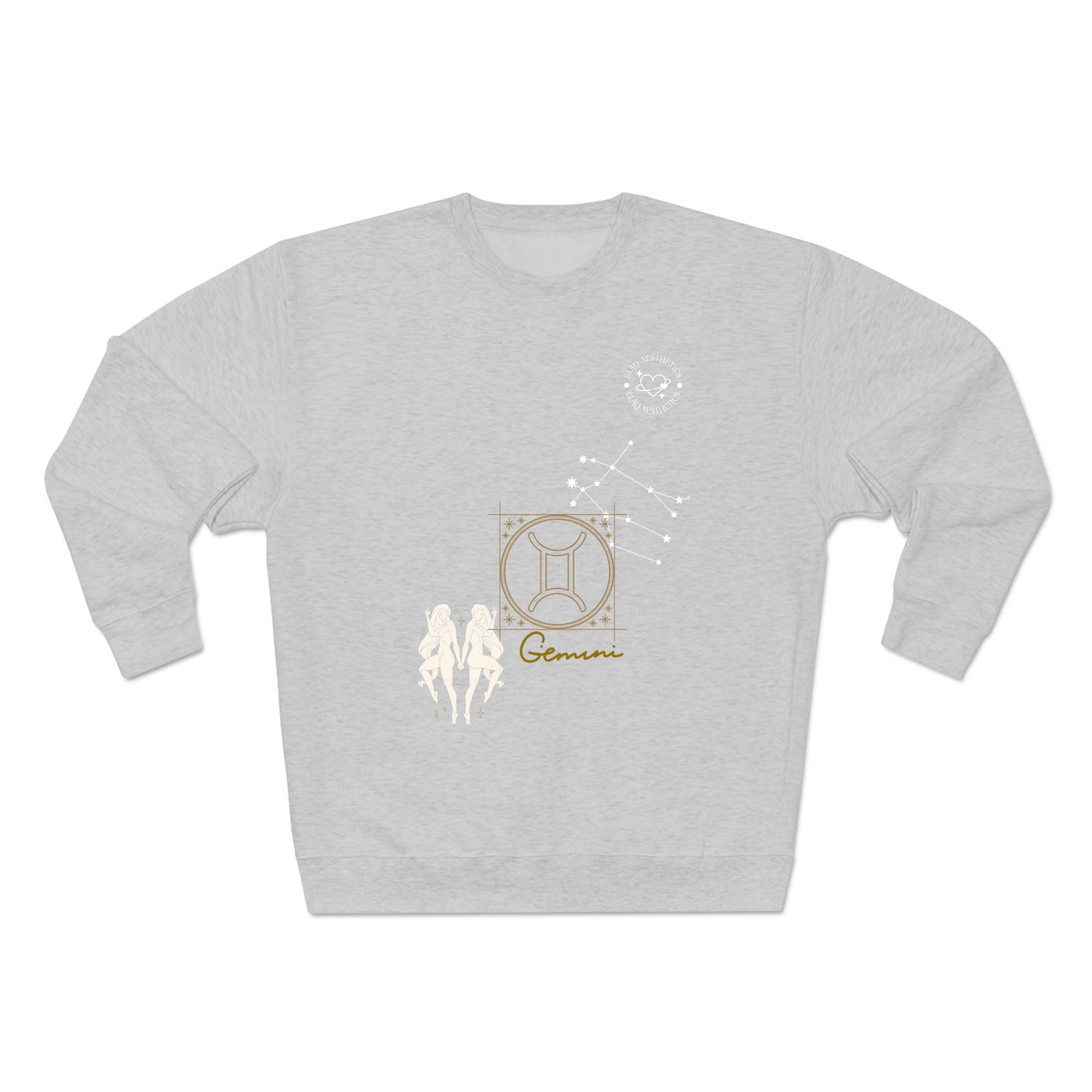 Unisex Premium Zodiac Crewneck Sweatshirt (Gemini) Blaq Aesthetics