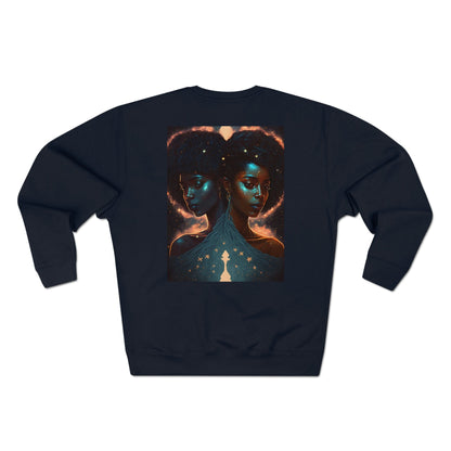 Unisex Premium Zodiac Crewneck Sweatshirt (Gemini) Blaq Aesthetics