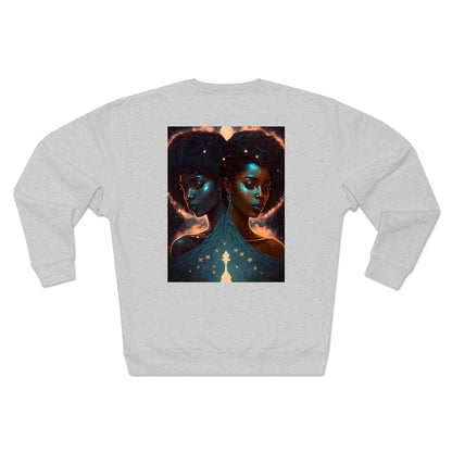 Unisex Premium Zodiac Crewneck Sweatshirt (Gemini) Blaq Aesthetics