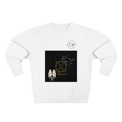 Unisex Premium Zodiac Crewneck Sweatshirt (Gemini) Blaq Aesthetics