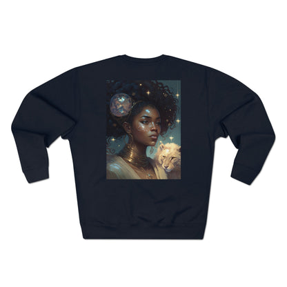 Unisex Premium Zodiac Crewneck Sweatshirt (Leo) Blaq Aesthetics