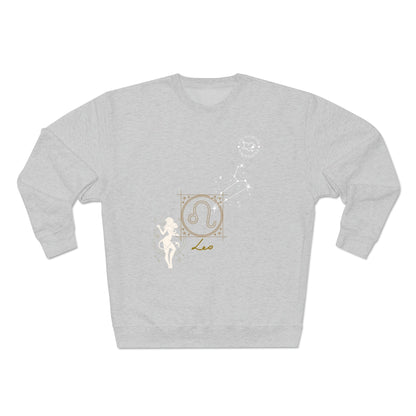 Unisex Premium Zodiac Crewneck Sweatshirt (Leo) Blaq Aesthetics