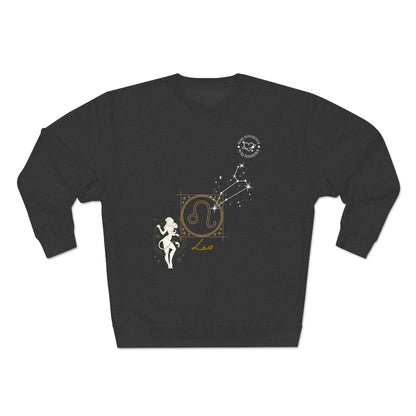 Unisex Premium Zodiac Crewneck Sweatshirt (Leo) Blaq Aesthetics