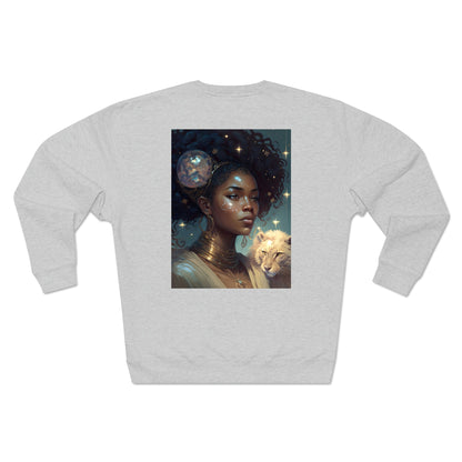 Unisex Premium Zodiac Crewneck Sweatshirt (Leo) Blaq Aesthetics