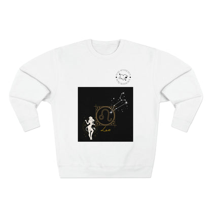 Unisex Premium Zodiac Crewneck Sweatshirt (Leo) Blaq Aesthetics