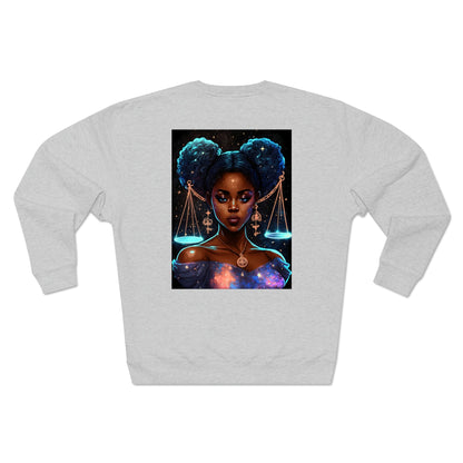 Unisex Premium Zodiac Crewneck Sweatshirt (Libra) Blaq Aesthetics