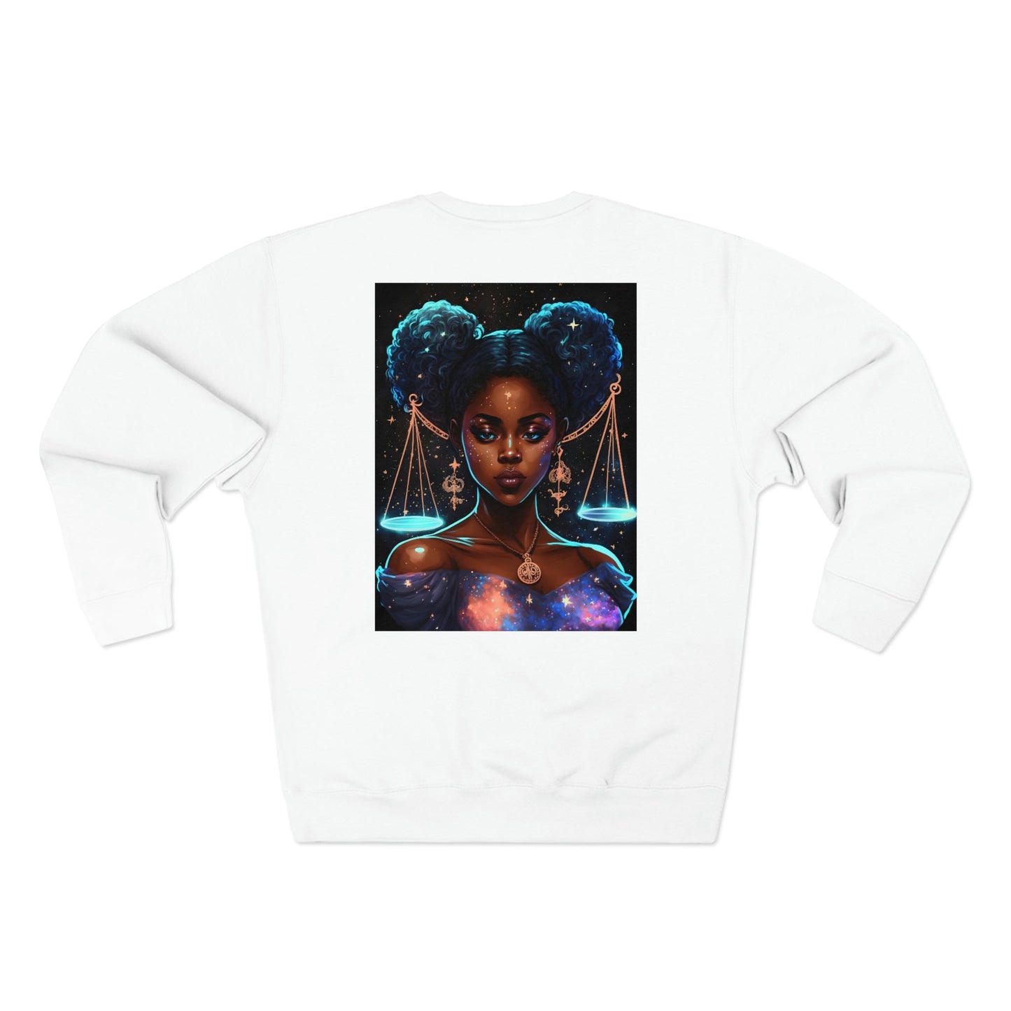 Unisex Premium Zodiac Crewneck Sweatshirt (Libra) Blaq Aesthetics