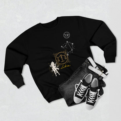 Unisex Premium Zodiac Crewneck Sweatshirt (Libra) Blaq Aesthetics