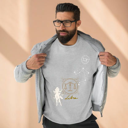 Unisex Premium Zodiac Crewneck Sweatshirt (Libra) Blaq Aesthetics