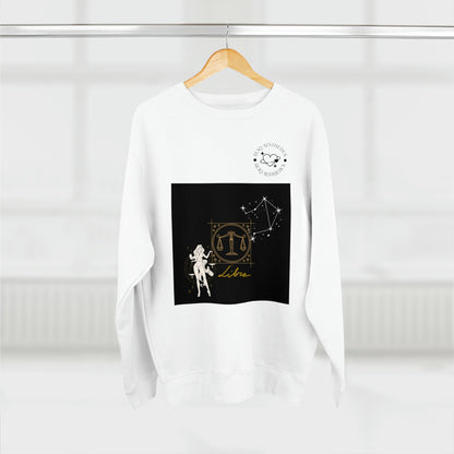 Unisex Premium Zodiac Crewneck Sweatshirt (Libra) Blaq Aesthetics