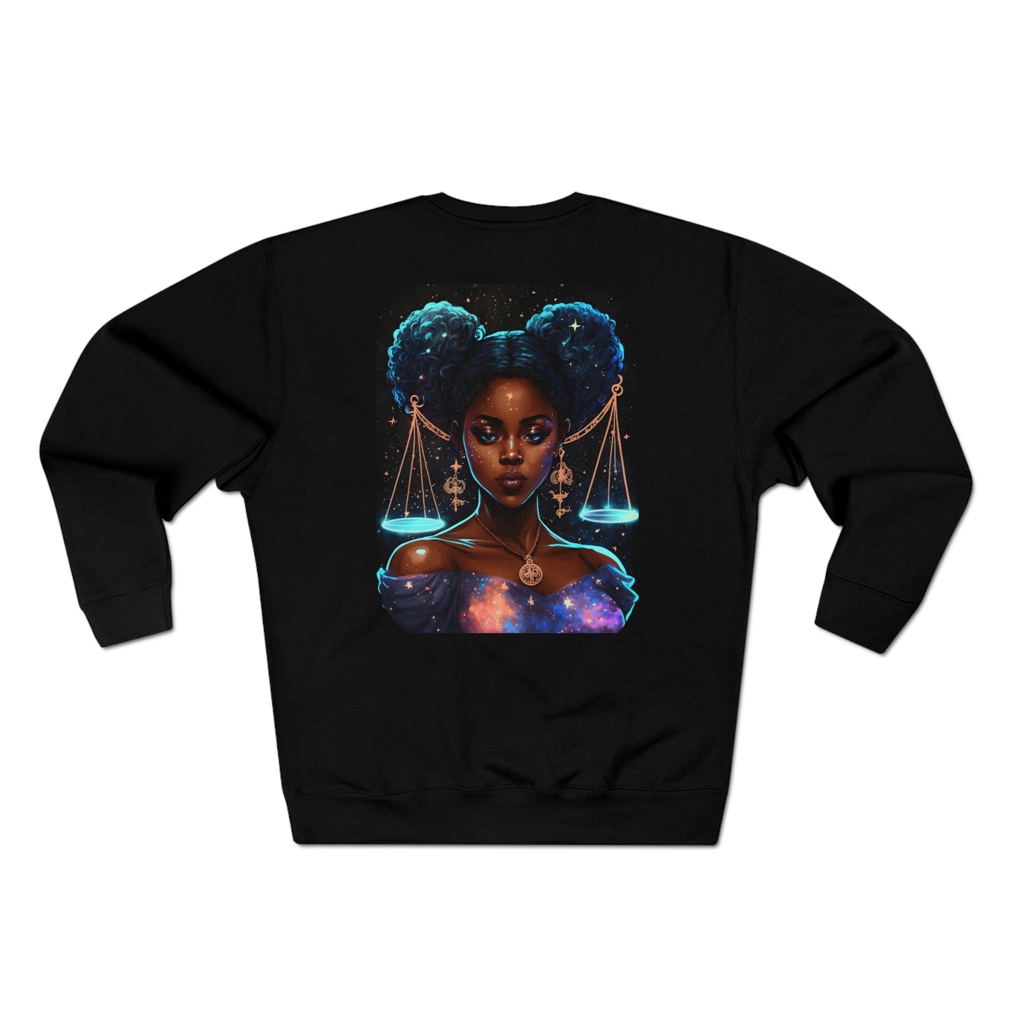 Unisex Premium Zodiac Crewneck Sweatshirt (Libra) Blaq Aesthetics