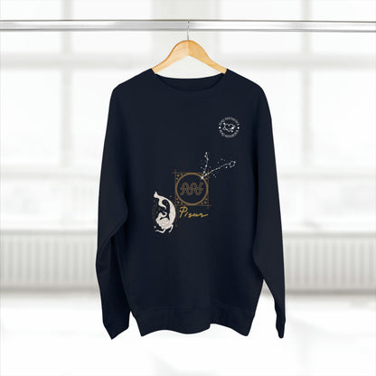 Unisex Premium Zodiac Crewneck Sweatshirt (Pisces) Blaq Aesthetics