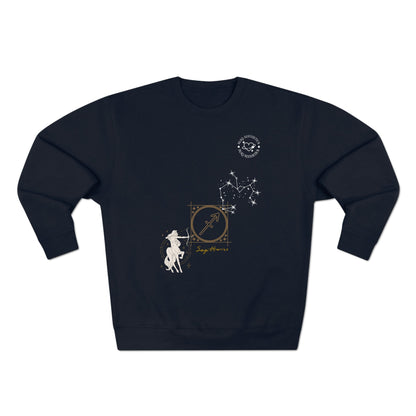 Unisex Premium Zodiac Crewneck Sweatshirt (Sagittarius) Blaq Aesthetics