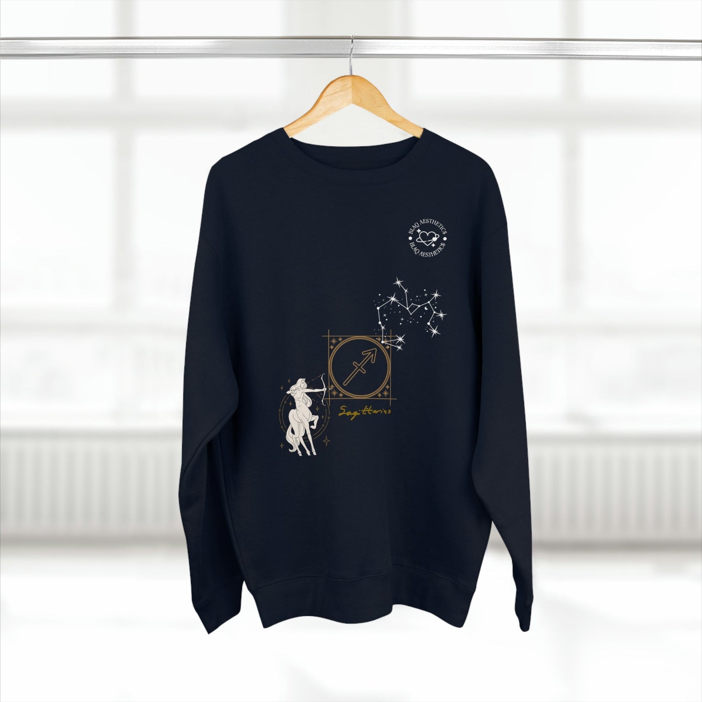 Unisex Premium Zodiac Crewneck Sweatshirt (Sagittarius) Blaq Aesthetics