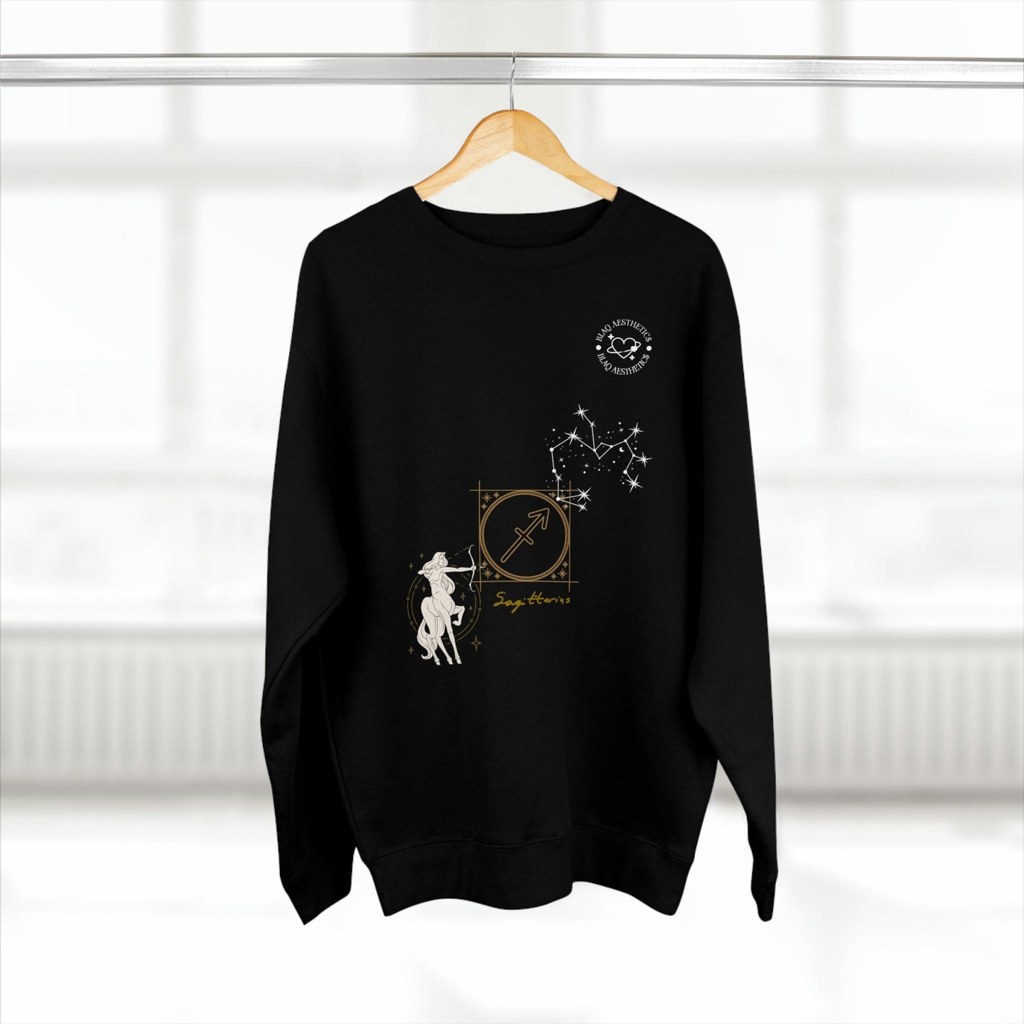 Unisex Premium Zodiac Crewneck Sweatshirt (Sagittarius) Blaq Aesthetics