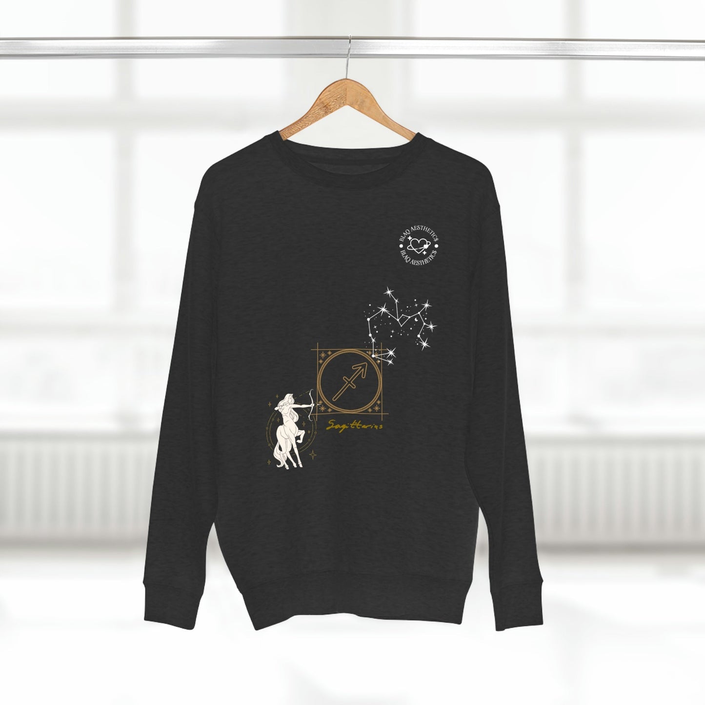 Unisex Premium Zodiac Crewneck Sweatshirt (Sagittarius) Blaq Aesthetics