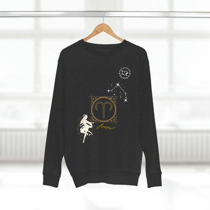 Unisex Premium Zodiac Crewneck Sweatshirt (Taurus) Blaq Aesthetics