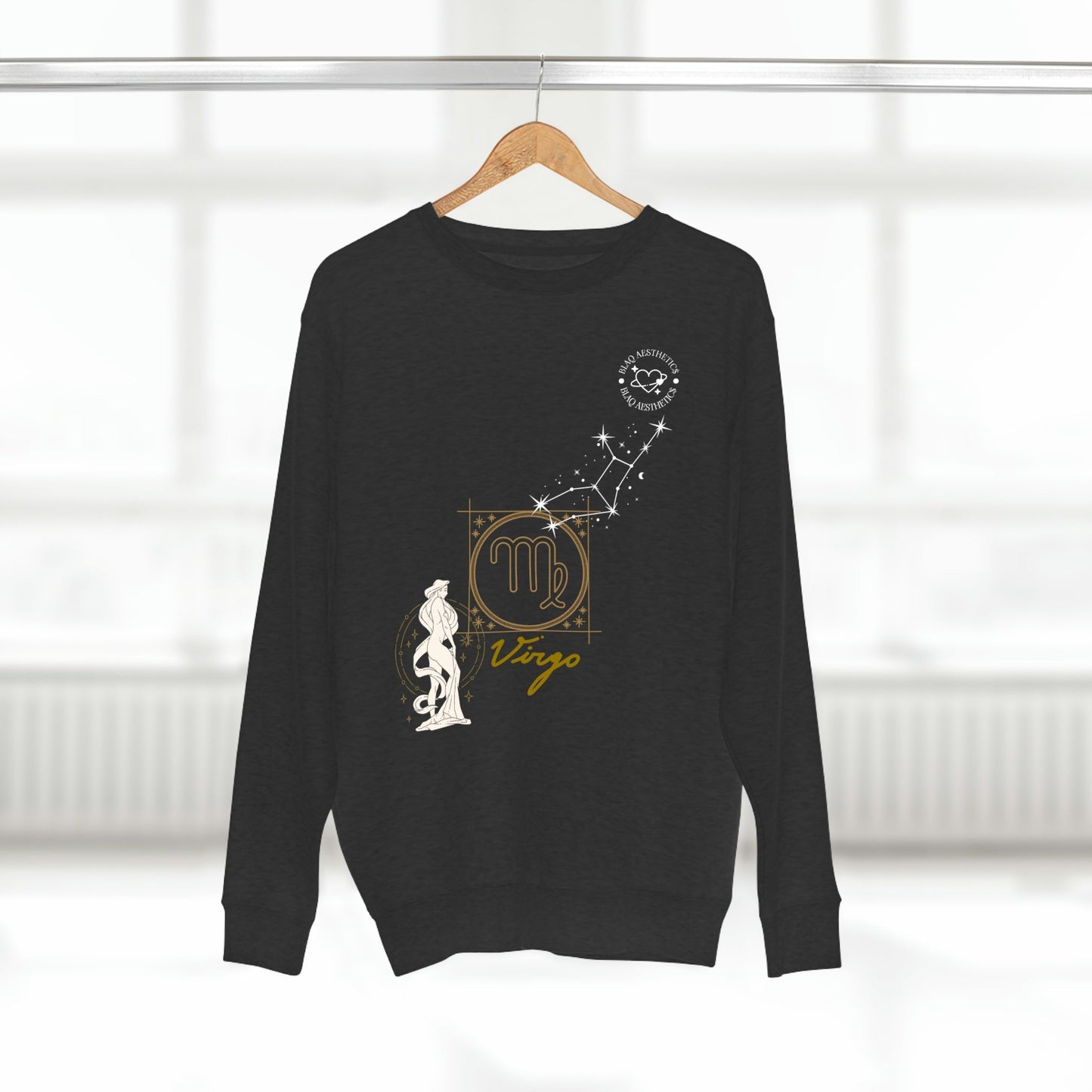 Unisex Premium Zodiac Crewneck Sweatshirt (Virgo) Blaq Aesthetics