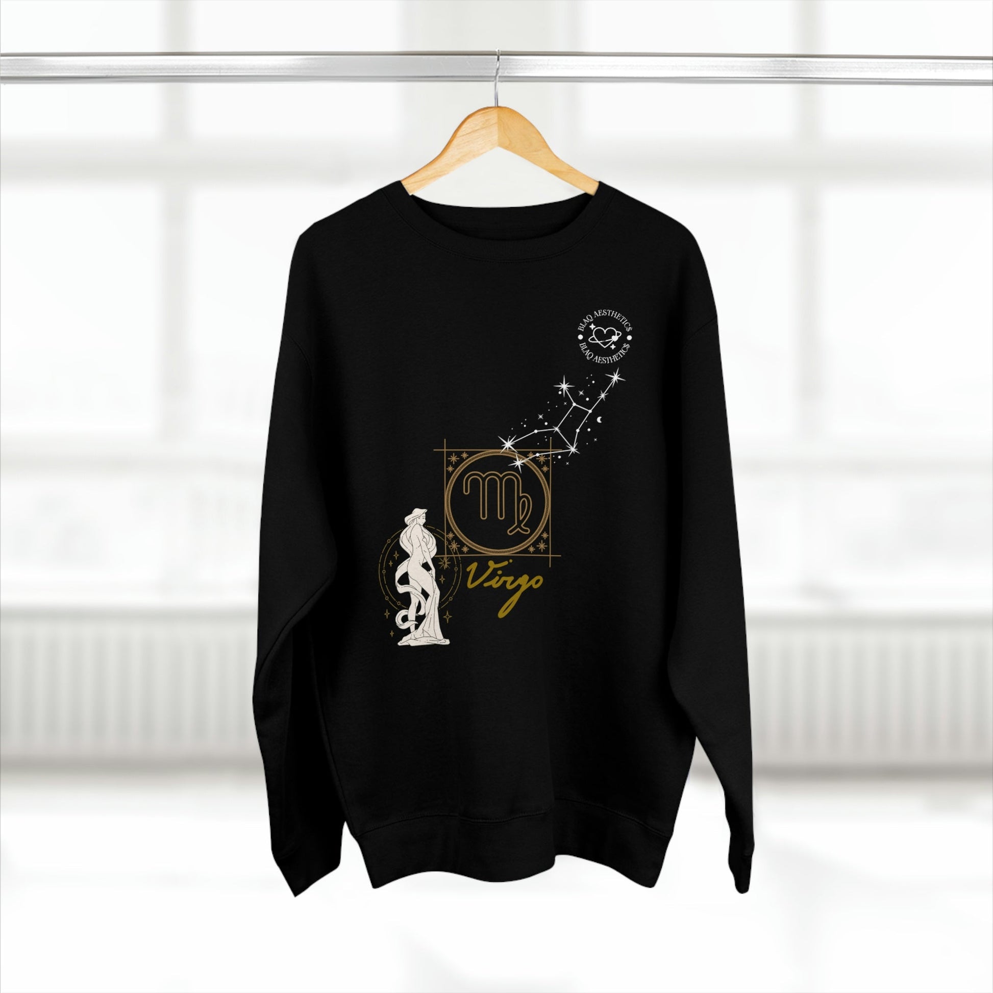 Unisex Premium Zodiac Crewneck Sweatshirt (Virgo) Blaq Aesthetics