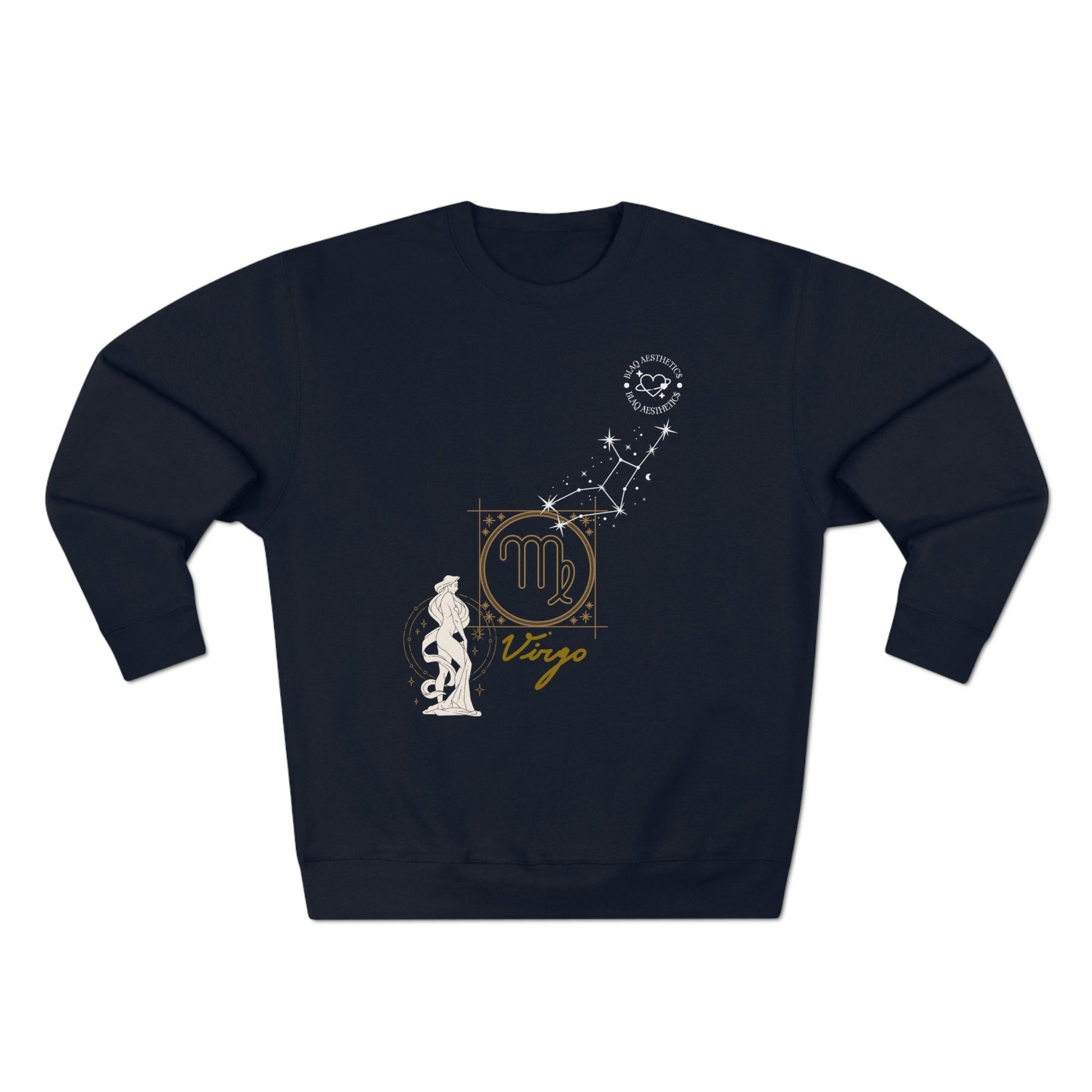 Unisex Premium Zodiac Crewneck Sweatshirt (Virgo) Blaq Aesthetics