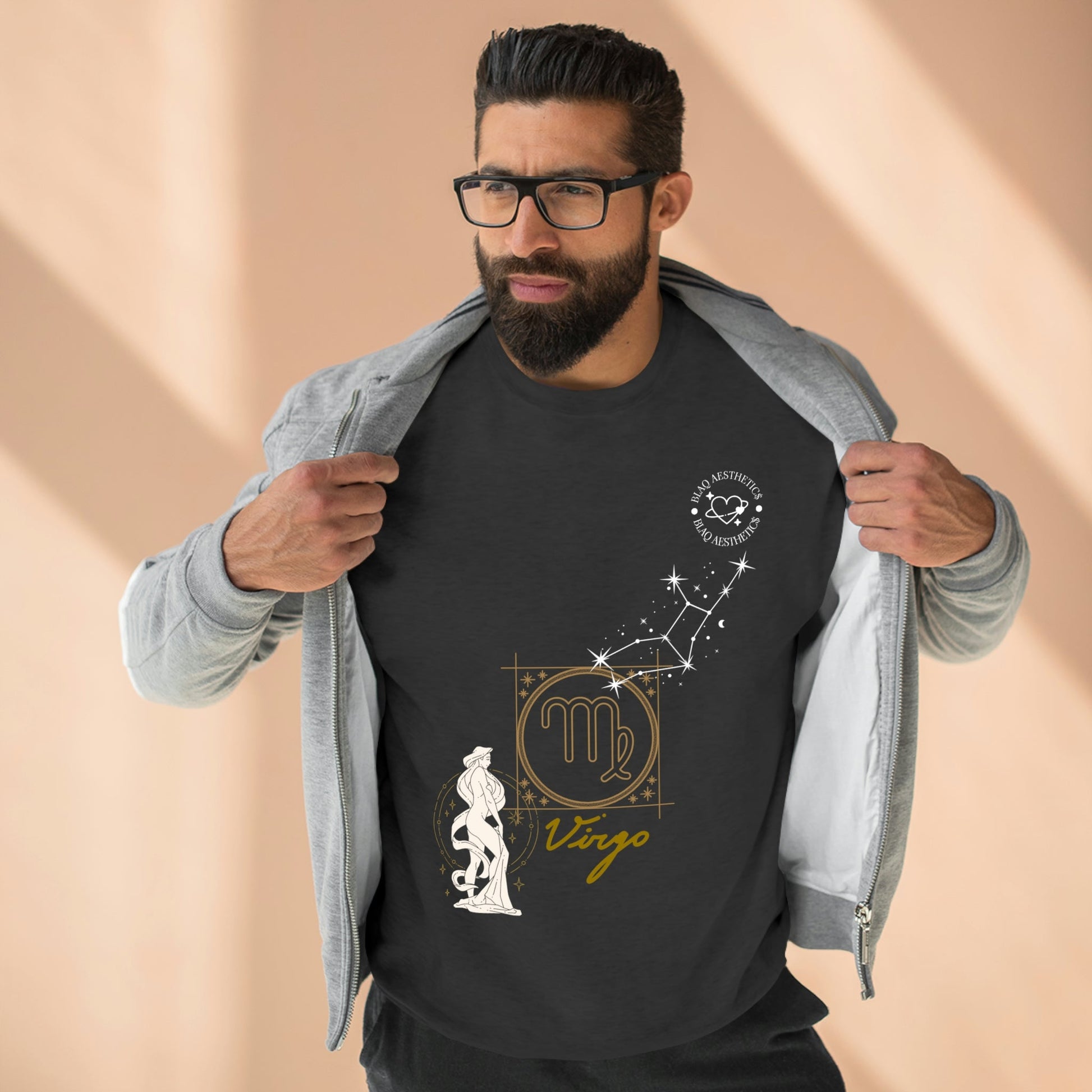 Unisex Premium Zodiac Crewneck Sweatshirt (Virgo) Blaq Aesthetics