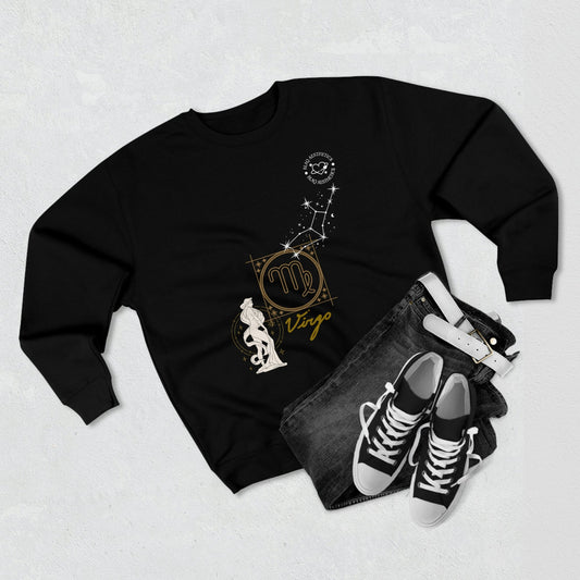 Unisex Premium Zodiac Crewneck Sweatshirt (Virgo) Blaq Aesthetics